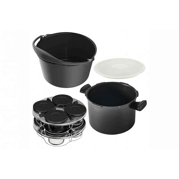 Akční set příslušenství k hrnci Tefal Cook4me+ Touch nádoba, forma na pečení, víko a skleničky