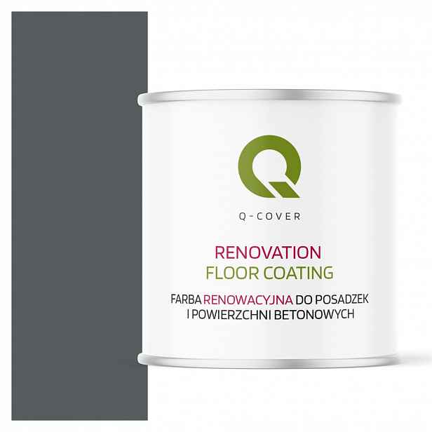 Barva Renovace Podlah Betonu Garáž Šedá Čedičová Ral 7012 Lesk 2,5L