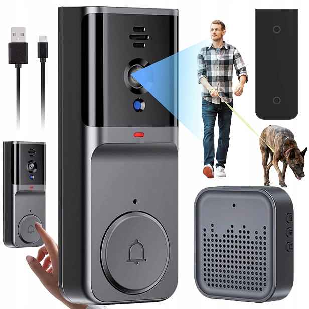 Bezdrátový Videodomofon Wifi Bezdrátový Zvonek S Kamerou 2.4G