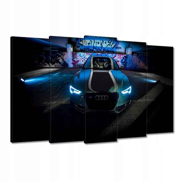 Obrazy 150x95 Modré Audi Auta