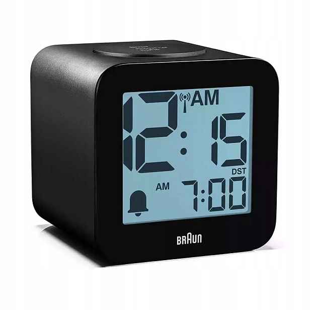 Budík Braun BC25 mluvící rádio ovládaný Dcf alarmem snooze