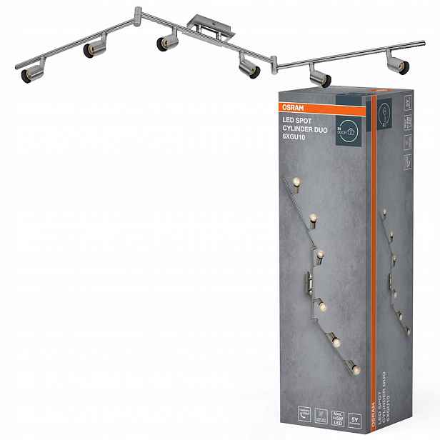 Nástěnná lampa stropní svítidlo Led reflektor Spot GU10 Nikl Chrom Osram