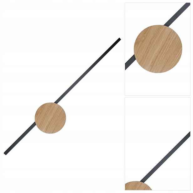Světlé dřevěné nástěnné svítidlo Java s moderním světlem v chodbě Tk Lighting