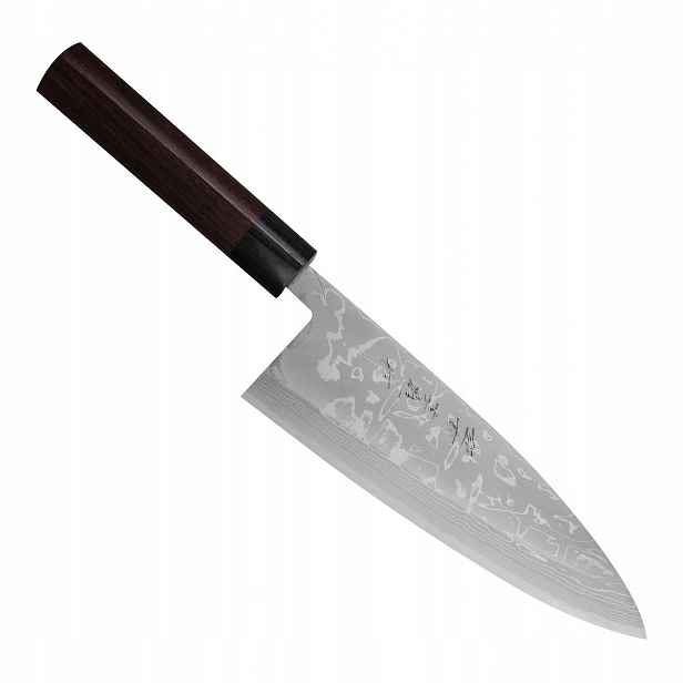 Hideo Kitaoka Shirogami Satin Japonský Nůž Mini Deba na filetování 21 cm
