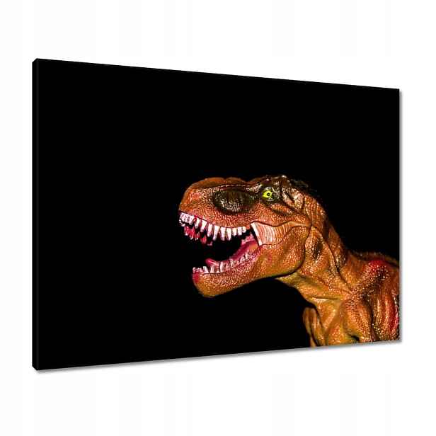 Obrazy 80x60 Tyranosaurus na černém pozadí