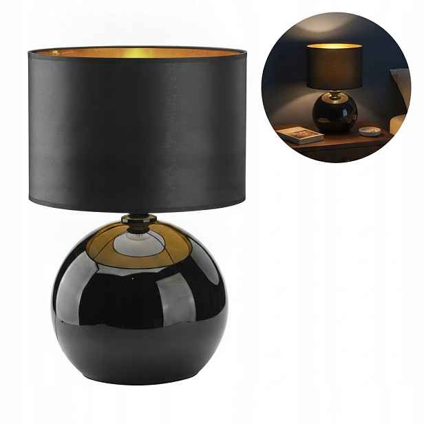 Stolní Led lampa Palla 15W Černá Kov Sklo Kancelář Tk Lighting