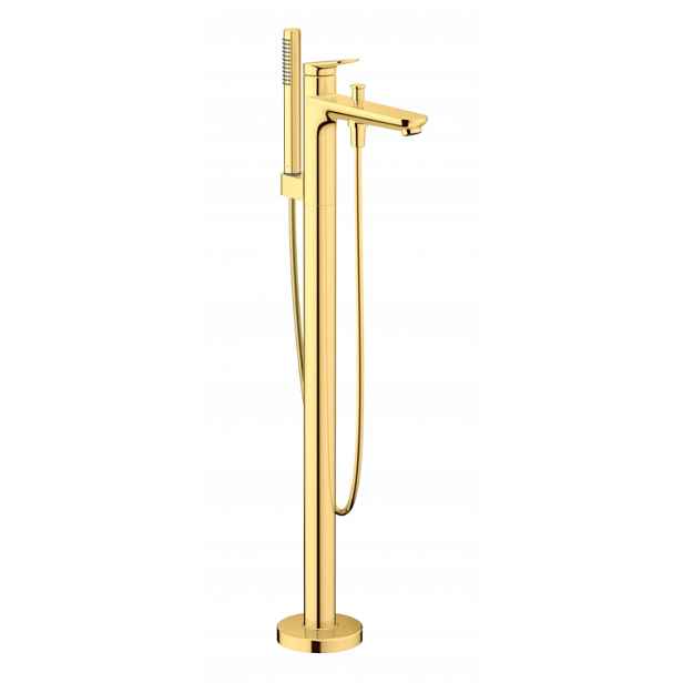 Duravit Wave - Vanová baterie do podlahy, zlatá WA5250000034