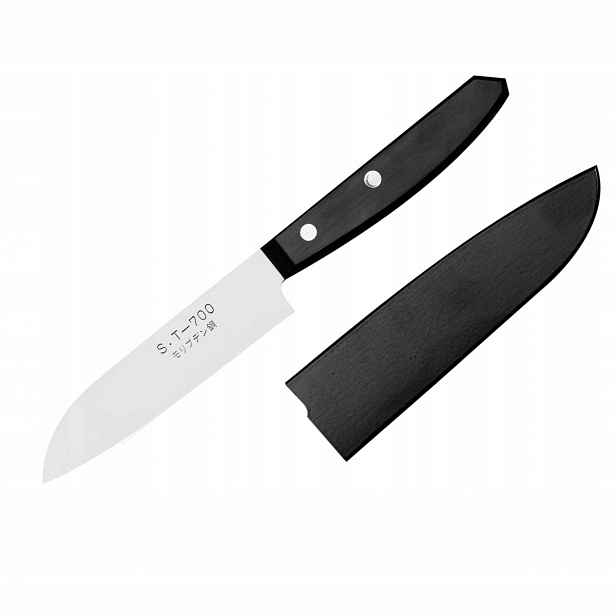 Kanetsune AUS-6 Japonský nůž na ovoce a Zeleniny s dřevěnou pochvou 11 cm
