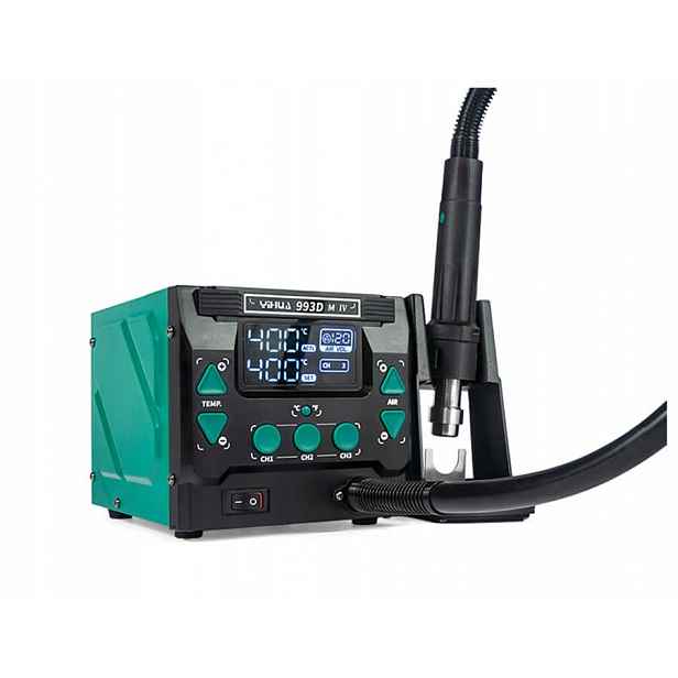 Pájecí stanice horkovzdušná Yihua 993DM-IV 1000W 100–480°C paměť nastavení