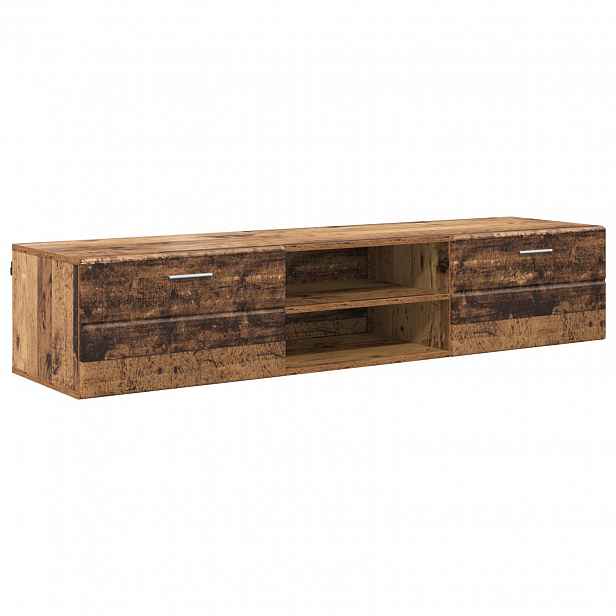 vidaXL Dřevěná skříň 150 x 39 x 30 cm Staré dřevo Kompozitní dřevo