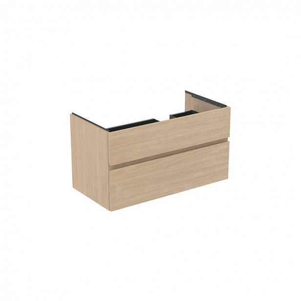 Ideal Standard Finesse - Umyvadlová skříňka 100x51x55 cm, 2 zásuvky, bílý dub E3446US