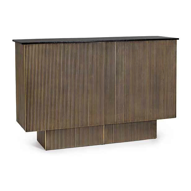 Kuchyňský ostrůvek s deskou z mangového dřeva 40x160 cm Virat – Bizzotto