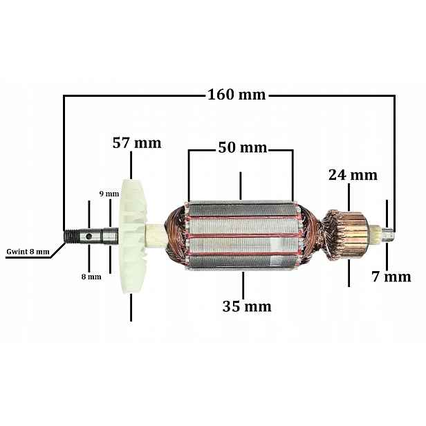 Oběžné kolo pro brusku Topex 800 W (jk 619)