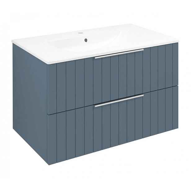 Sapho Cirasa - Umyvadlová skříňka Strip 80x52x46 cm, 2x zásuvka, siena CR801-4242S
