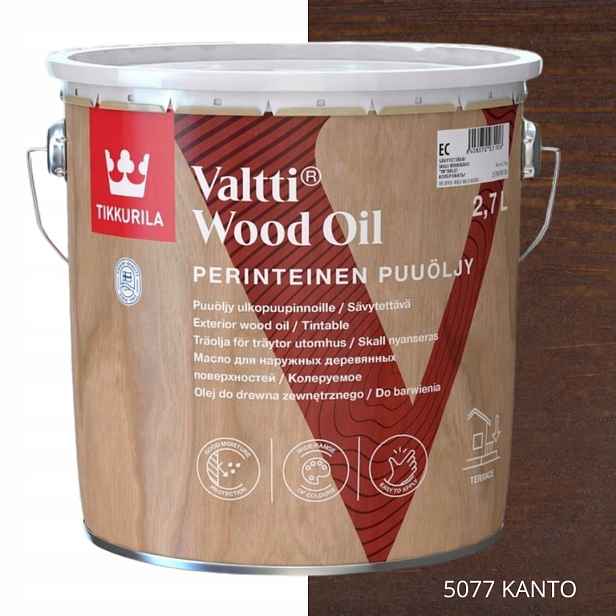 Tikkurila Valtti Wood Oil Olej Na Dřevo 2,7 L Barva 5077 Kanto