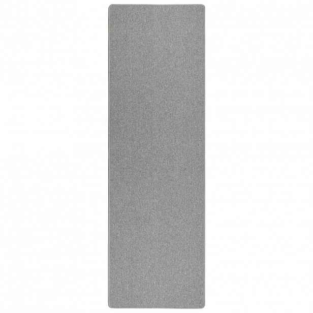 vidaXL Běhoun Světle šedá 100 x 250 cm 100% polypropylen
