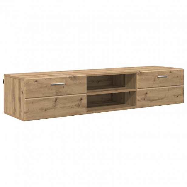 vidaXL Dřevěná skříň 150 x 39 x 30 cm Artisanový dub Kompozitní dřevo