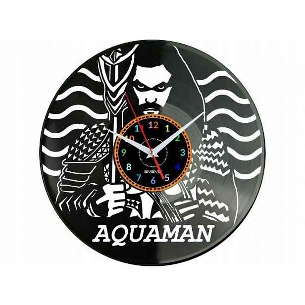 Aquaman Dárek Originální dekorace do domu Hodiny z vinylové desky