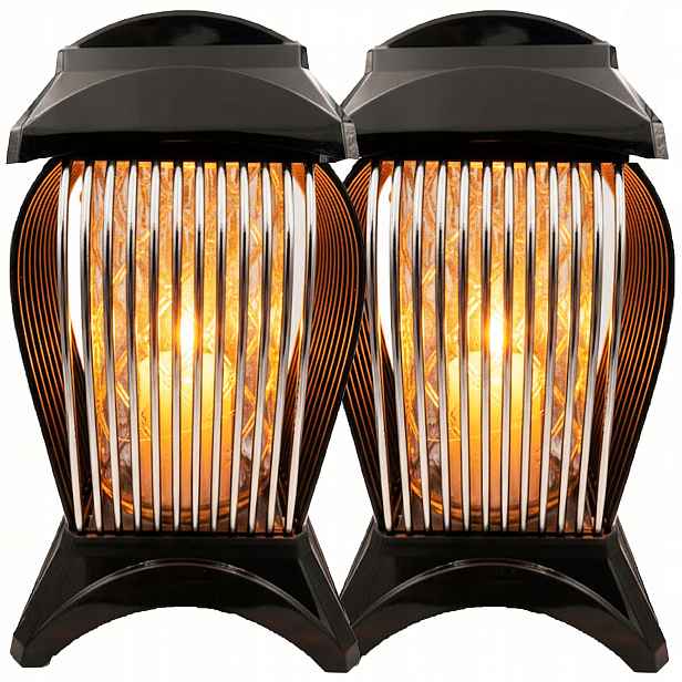 2 x Hřbitovní Svíčka Velký Skleněný Ozdobný Na Hrob Hřbitov Lampion Dekor Stříbrný Pás