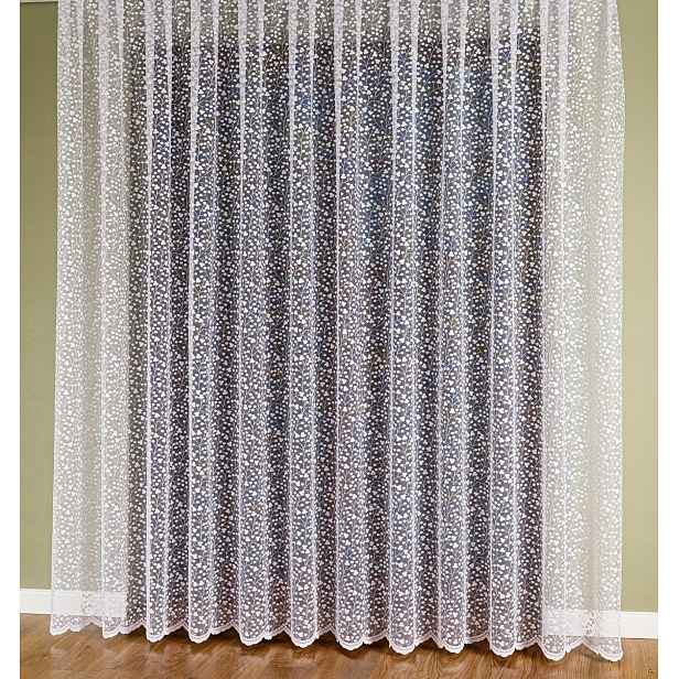 Czesława vzor 007576 vel. 300 x 250 cm záclona, rovná (s lemováním)