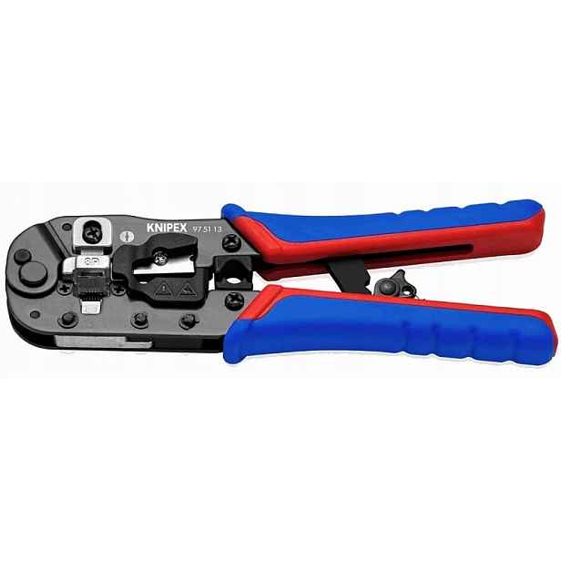 Kleště na lisování konektorů typu Western krimpovací RJ45 97 51 13 Knipex