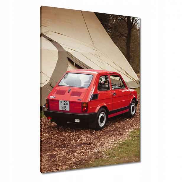Obrazy 70x100 Červený malý Fiat 126p