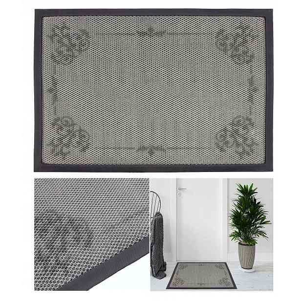 Protiskluzová rohožka 3D síťka s okrajem, pevná a odolná 60x90 Elsimone