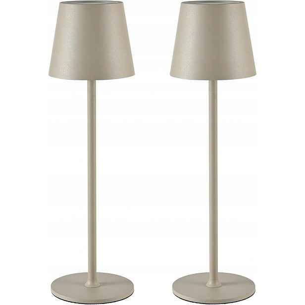 Sada 2 stmívatelných Led stolních lamp 3000K – Usb-c, voděodolné IP54