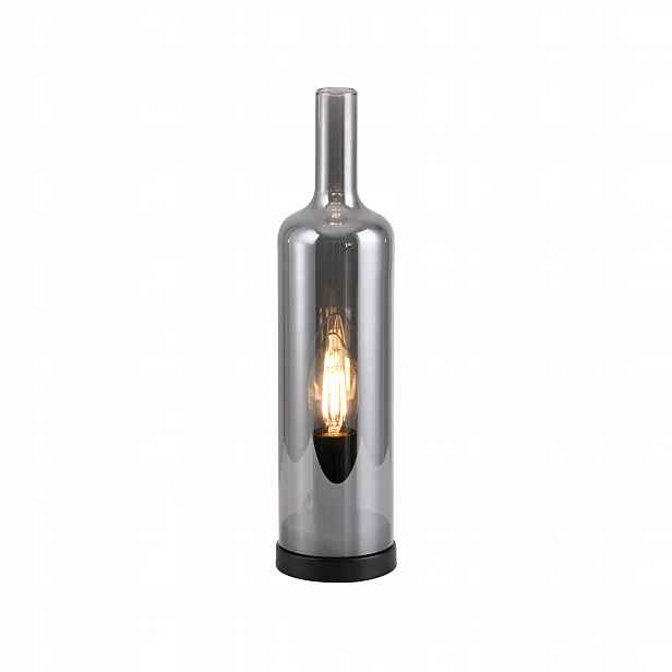 Skleněná stolní lampa do obývacího pokoje, ložnice, jídelny, smoky Bottle