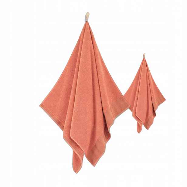 Zwoltex Elipse sada ručníků osuška červená 50x90 70x140