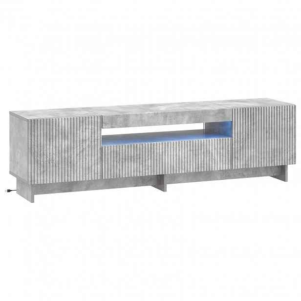 vidaXL LED TV skříň EDE 153 x 35 x 43 cm Betonově šedá
