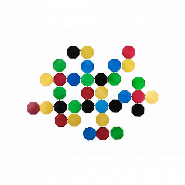 KUNSTLOFT KOVOVÁ NÁSTĚNNÁ DEKORACE BAREVNÁ, 102/76 CM
