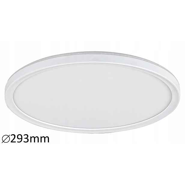 Lampa stropní svítidlo zapuštěná Led bílá kulatá 29,3 cm neutrální barva Rabalux