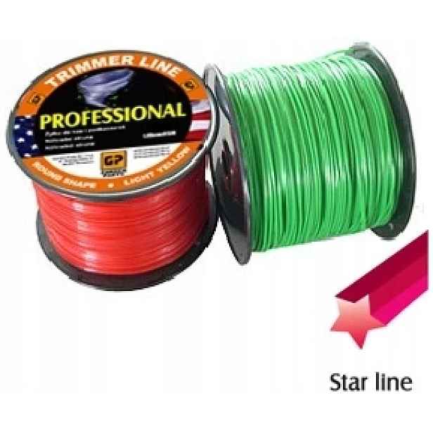 Žací struna Everest Star Line 2,65 mm x 474 m – hvězdička