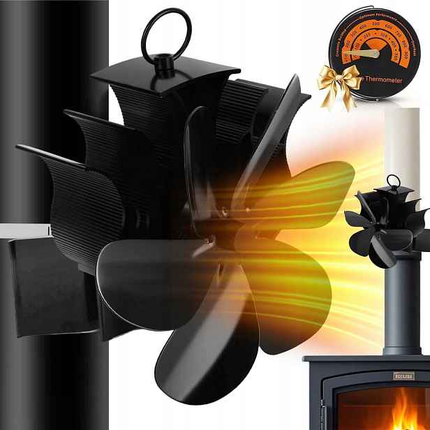 Krbový Ventilátor 6 Lopatek, Motory S Teploměrem Nevyžadují Baterie