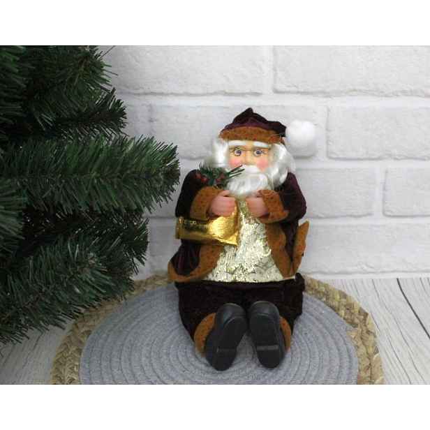 2x vánoční figurka Svatý Mikuláš 40 cm NT1604
