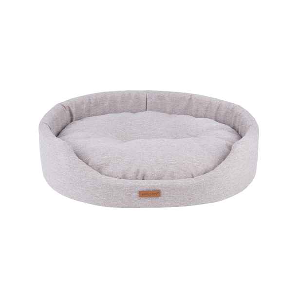 Pelíšek pro psa oválný MONTEGO béžová velikost S, M, L, XL, XXL Rozměr: L - 58x50x15 cm