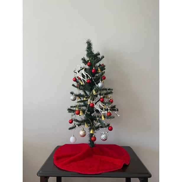 Christmas Tree Rug Pelush Christmas - Red