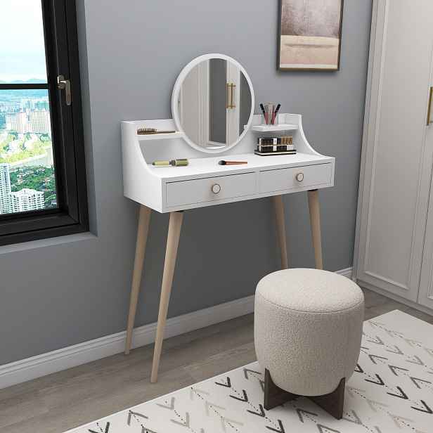Kalune Design Designový toaletní stolek Melinda bílý