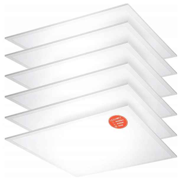 Led stropní panel Stropní Svítidlo 60x60 cm Kaseton do kanceláře Podomítkový Silný 6 ks