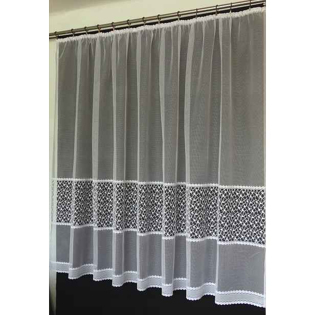 Mg Záclona 660/3 Bílá 350X160 cm Hotová S Páskou Skr