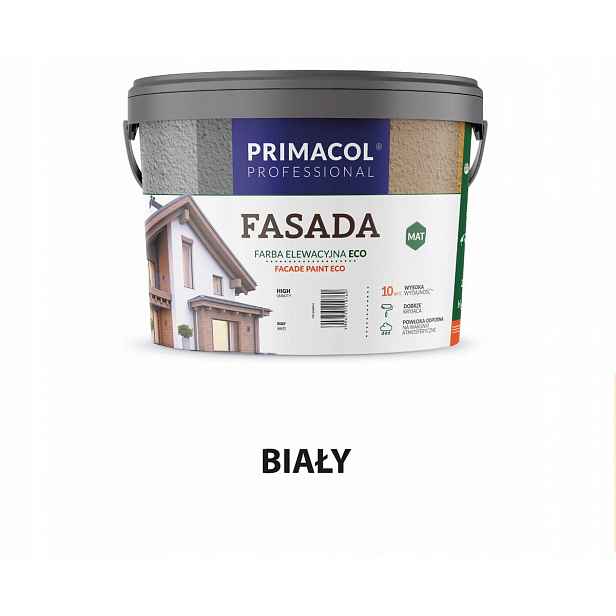 Primacol Fasada Eco Barva Barva 9L Bílá Matná