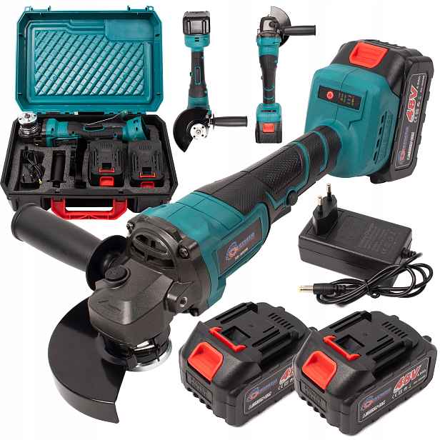 Úhlová Bruska Akumulátorová 21V 125mm 2 Baterie 800W Kotoučová Bruska