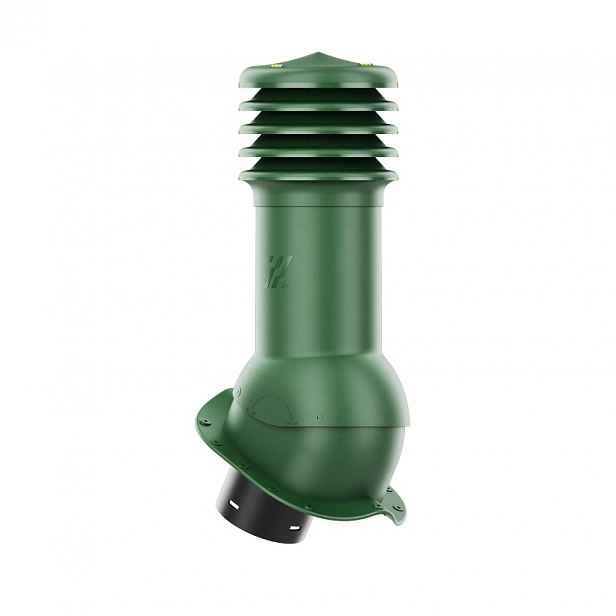 Větrací komín HiVent pro plechovou střešní krytinu, profil N, 150 mm, zelený
