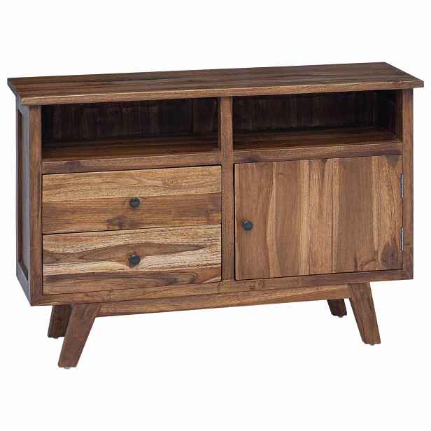 vidaXL Servírovací skříň Přírodní 100 x 30 x 68 cm Pevné teakové dřevo
