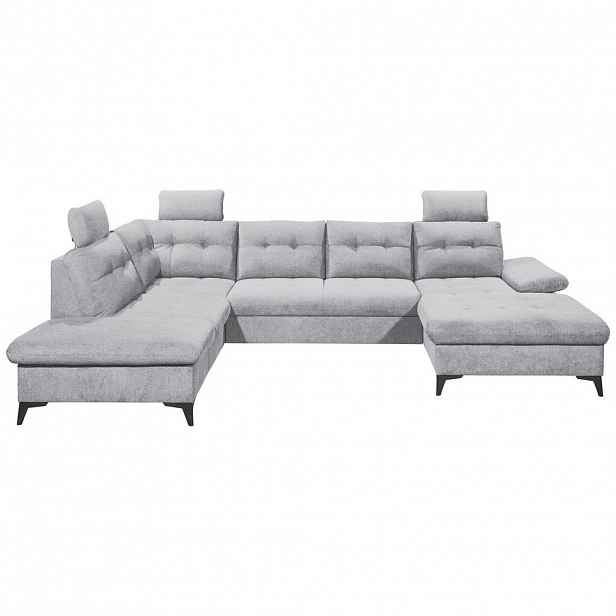 MID.YOU SEDACÍ SOUPRAVA, textil, světle šedá