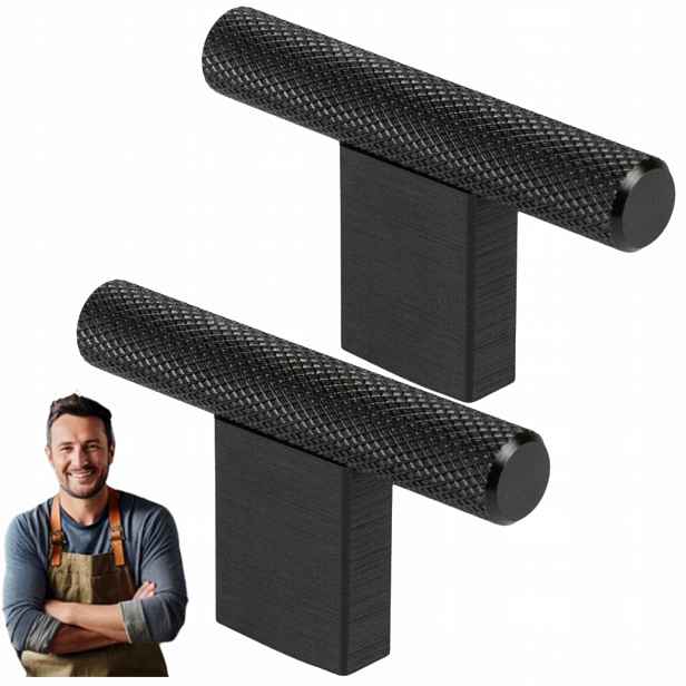 Nábytková Úchytka Kulička Barro Černá Rýčová 2ks