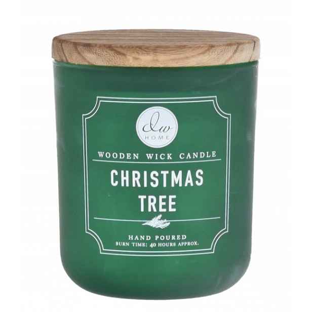 Vonná svíčka sójová Christmas Tree Dw Home dřevěný knot