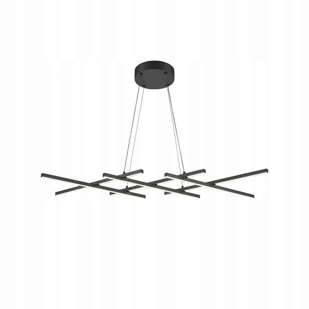 Závěsná lampa černá linie Halo Led 40W Maytoni moderní, nastavitelná