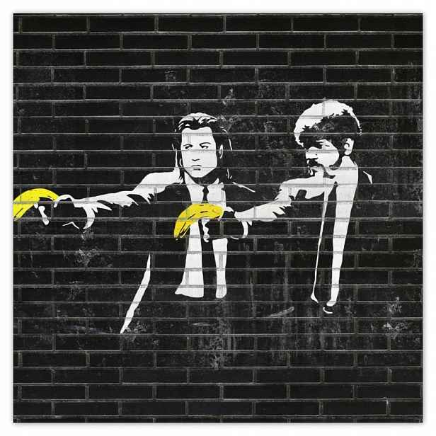Fototapety flizelina 312x312 Banksy Banana Fiction